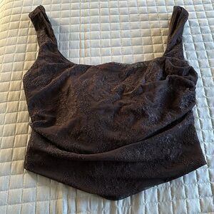Black Lace Corset Top